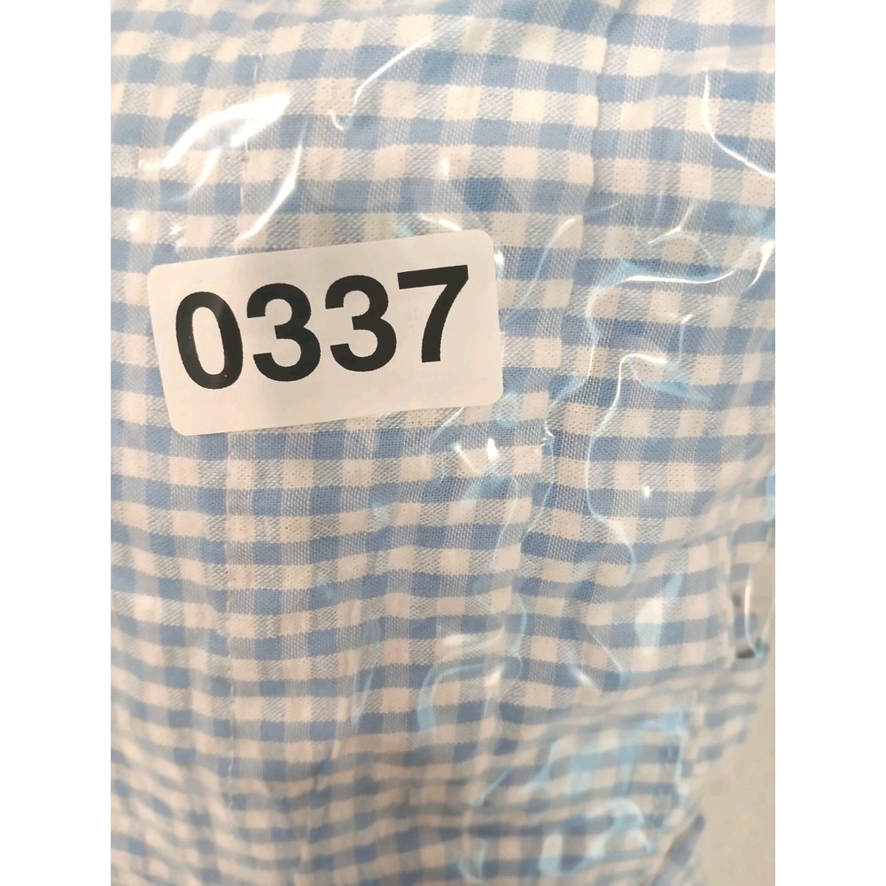 Draper James Gingham Dress Plus Sz 3X Blue Puff Sleeve Ruffle Cottage Romantic - Picture 16 of 16